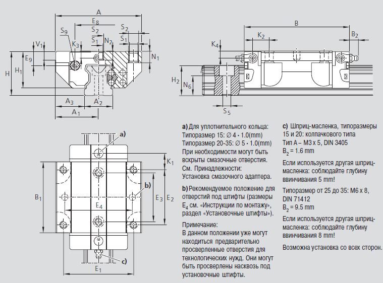 Чертеж каретки R2001