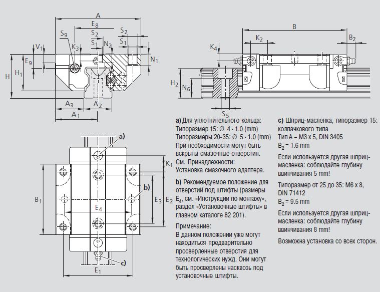 Чертеж каретки R2001