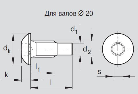 Центрирующие винты d= 20