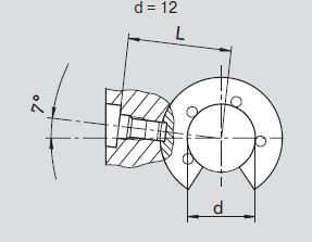 Конический штифт d= 12