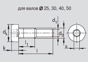 Центрирующие винты d> 20