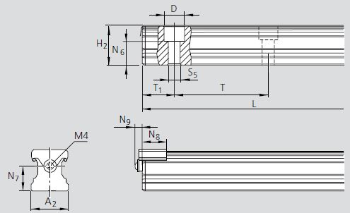 Чертеж рельса R1605.6