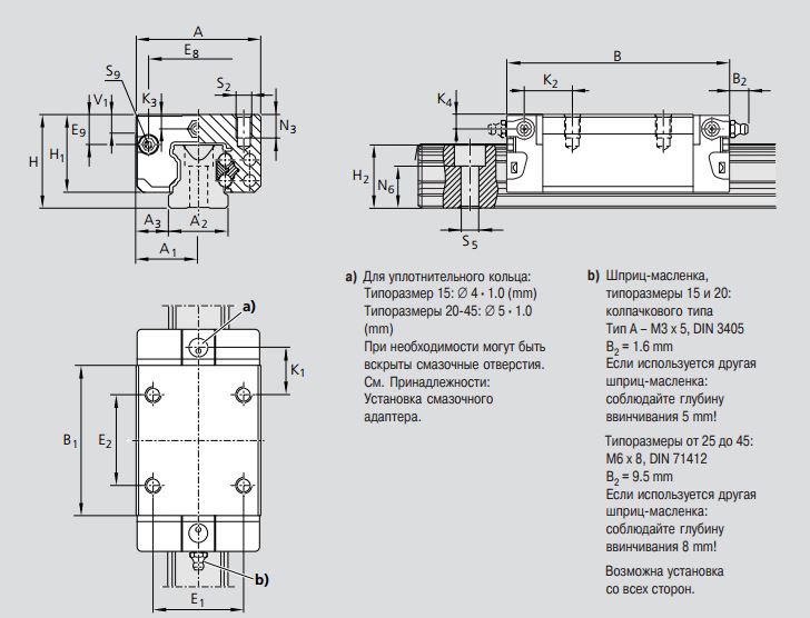 Чертеж каретки R1622